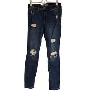 Women's Junior's Garage Premium High Waist Distressed Skinny Jeans | Size 3